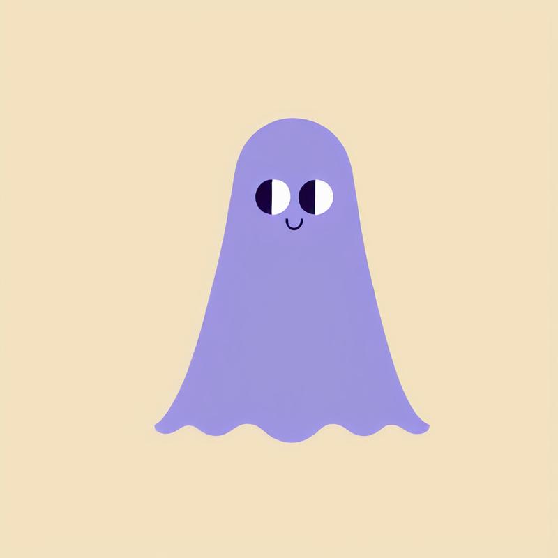 A friendly ghost greets with delight