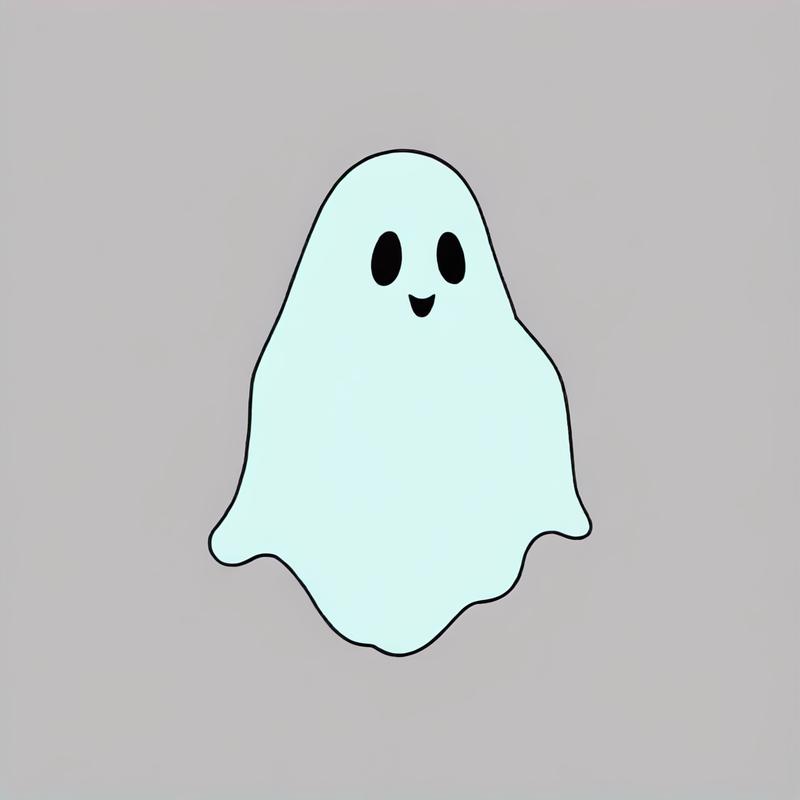 A friendly ghost greets with delight