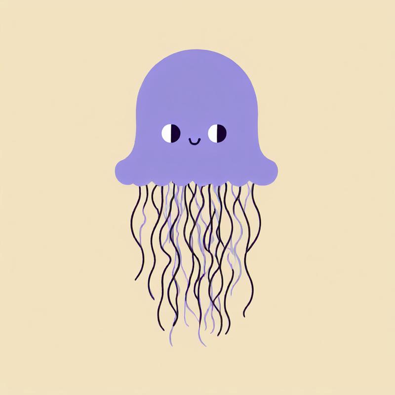 A friendly jellyfish drifts gracefully underwater