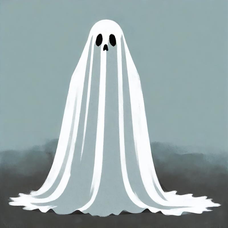 A ghostly specter haunts the landscape