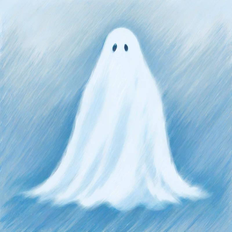 A ghostly spirit haunts the blue mist