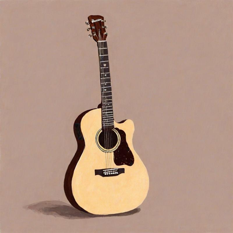 A guitar awaits a musician's touch