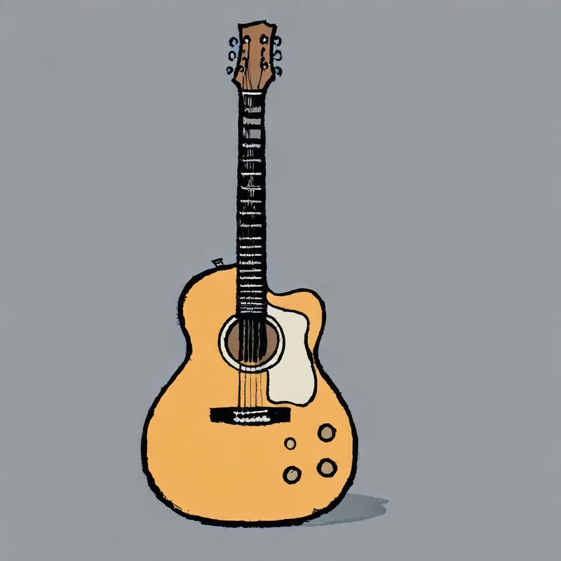 A guitar awaits a musician's touch