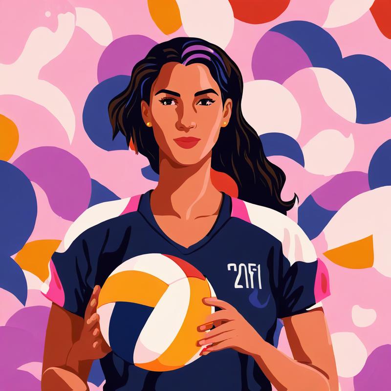 A volleyball player embraces her passion