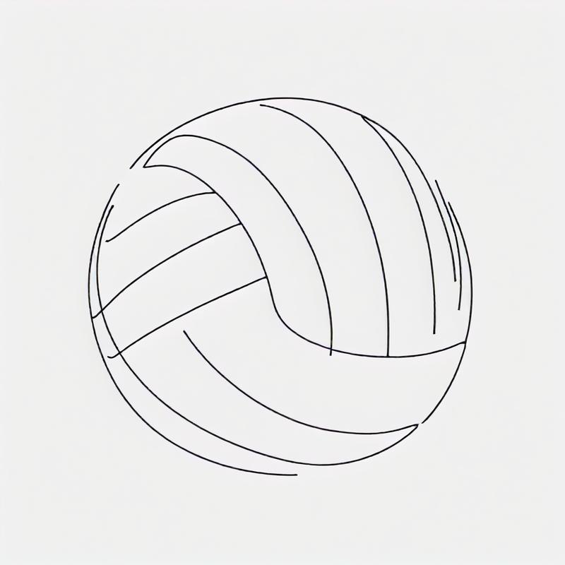 A volleyball spirals through the air