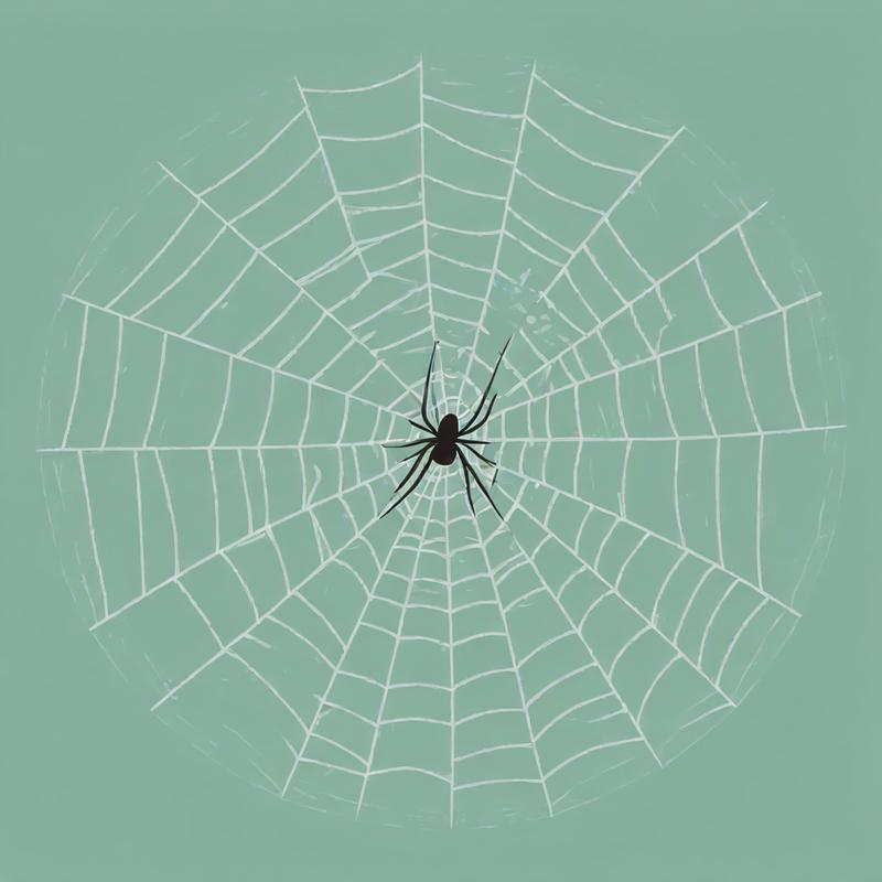 Intricate web harbors a patient arachnid
