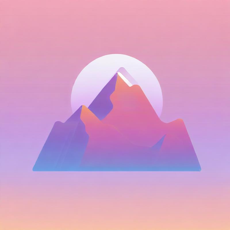 Majestic mountain peaks bask in sunset