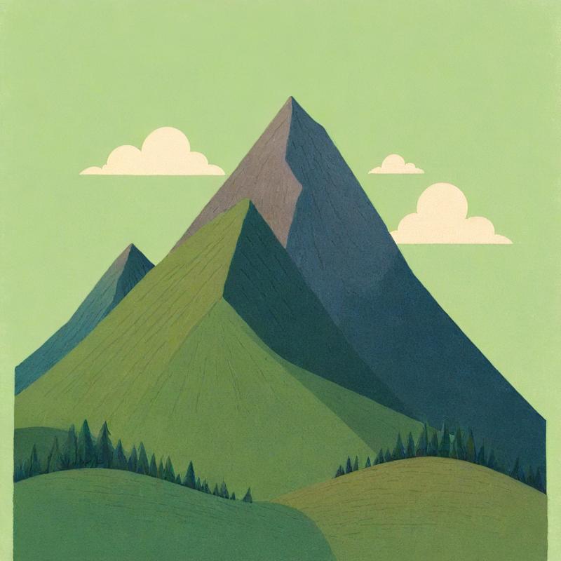 Majestic Mountains Tower Over Verdant Landscape